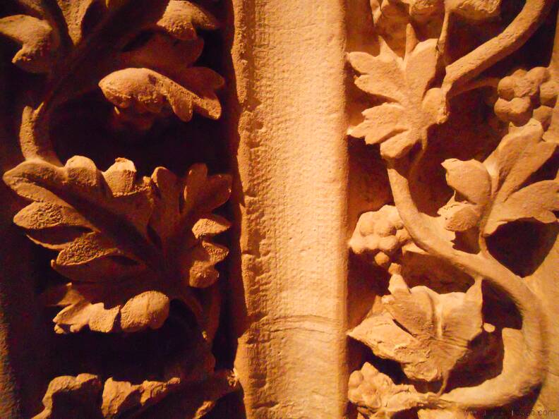Paris 2015 - Museu Medieval de Cluny - Detalhe de um pilar