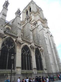 Paris 2015 - Catedral de Notre Dame - lateral esquerda