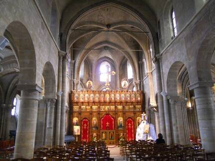 Paris 2015 - Igreja Saint Julien le Pauvre - nave principal