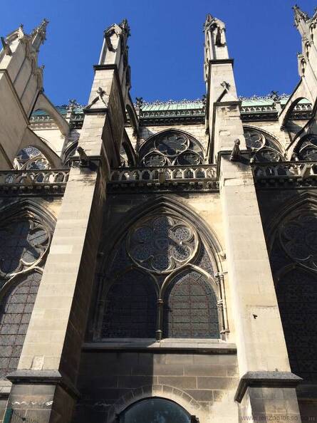 Paris 2015 - Catedral de Saint Denis - Lateral direita - detalhe